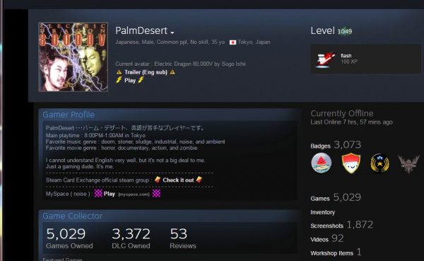 Level 1.049 Steam dan jumlah game di atas 5.000, PalmDesert mengukuhkan diri sebagai 