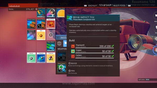 Review No Man’s Sky: Eksekusi Tak Sesuai Ambisi! 12 Materi mana yang harus Anda simpan atau buang? Management inventory akan jadi tantangan tersendiri.