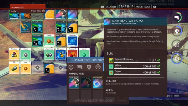 Review No Man’s Sky: Eksekusi Tak Sesuai Ambisi! 10 Dengan material yang ada, Anda bisa memperkuat karakter atau pesawat Anda.