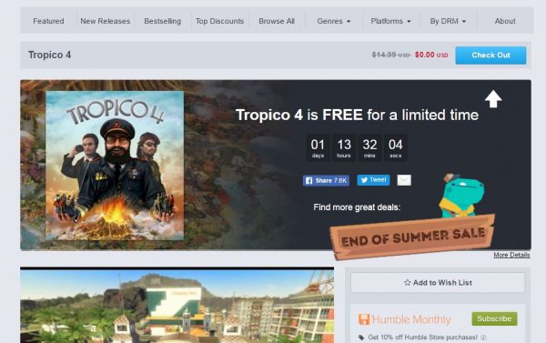 Anda bisa mengunduh Tropico 4 original secara GRATIS!