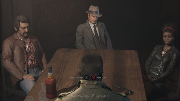 Review Mafia 3: Tak Maksimal! 6 Untuk mengambil jalur cerita lain dan melihat konskuensi yang muncul, Anda mau tak mau, harus memainkannya kembali dari awal. Apalagi, tiap jalur biasanya punya achievement tersendiri.