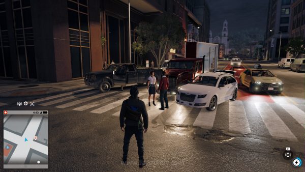 Review Watch Dogs 2: Penyempurnaan di Segala Sisi! 3 Ada banyak kejadian tak terpikirkan yang muncul, dari adu argumen karena kecelakaan hingga kasus seorang NPC yang menghancurkan mobil pasangannya yang dicurgai selingkuh.