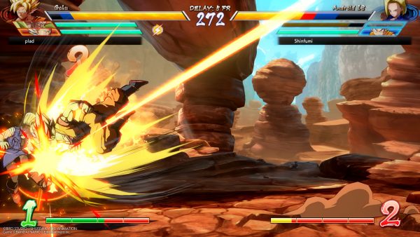 Super Dash yang secara instan akan memperpendek jarang dan masuk sebagai serangan akan jadi animasi kunci FighterZ.