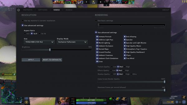 DOTA 2 120fps 1
