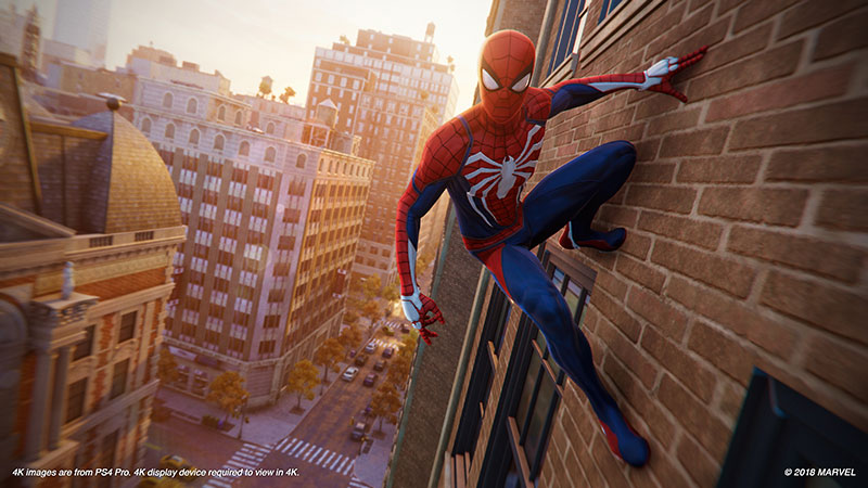 Spider Man PS4 Preview Wall