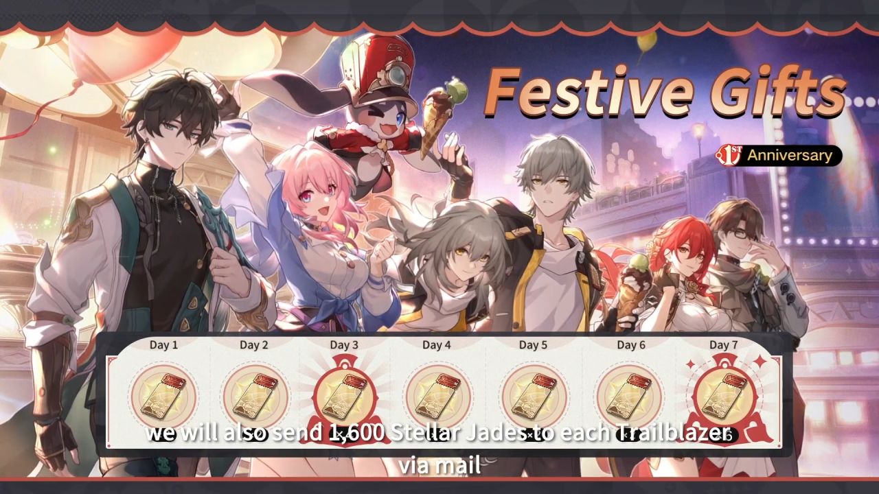honkai star rail 1st anniv reward 1