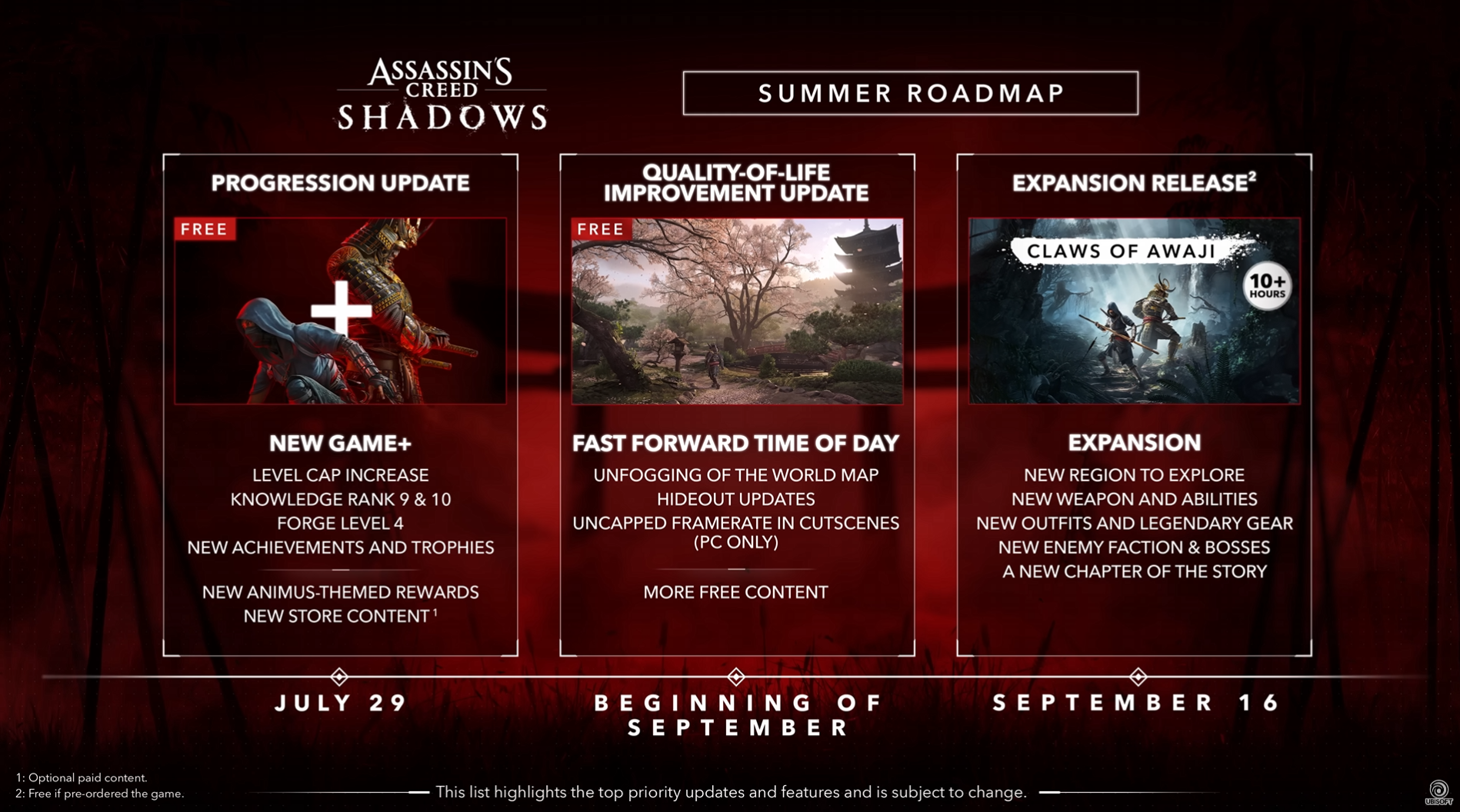 Ubisoft Berikan Tanggal Rilis Resmi DLC Assassin's Creed Shadows 1 Ubisoft AC Shadows DLC