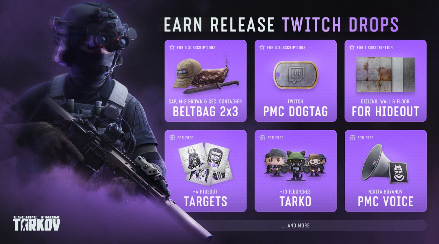 Escape from Tarkov Rayakan Rilis Version 1.0 Dengan Kampanye Twitch Drop 1 escape from tarkov