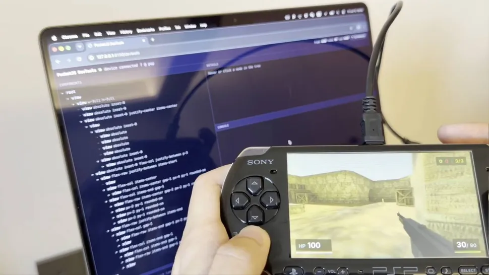 Counter-Strike Berhasil Dimainkan di PSP, Sampai Tembus 60 FPS 2 psp counter-strike