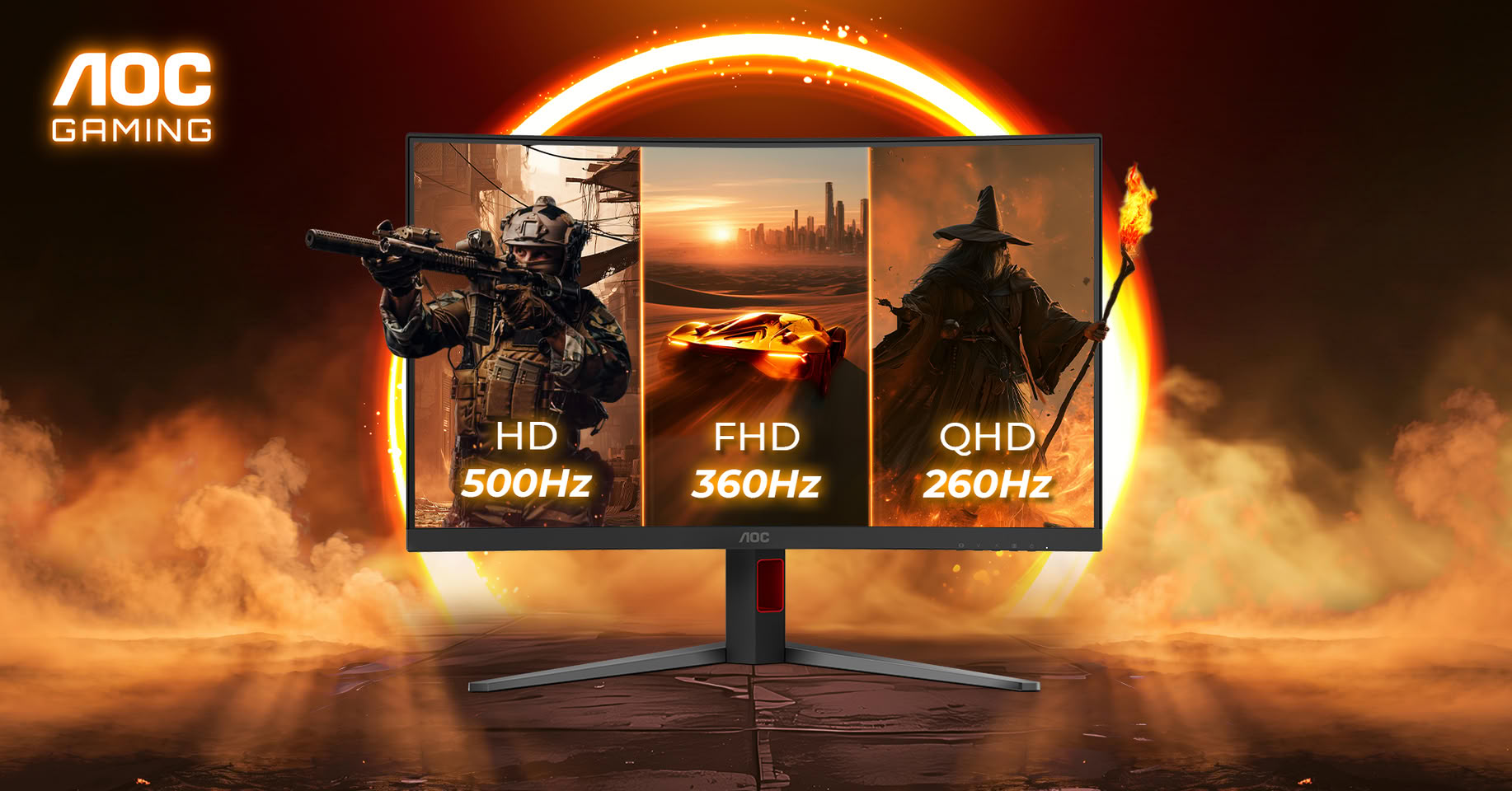 AOC Rilis Monitor Gaming Triple-mode 500Hz Dengan Harga Terjangkau 3 aoc