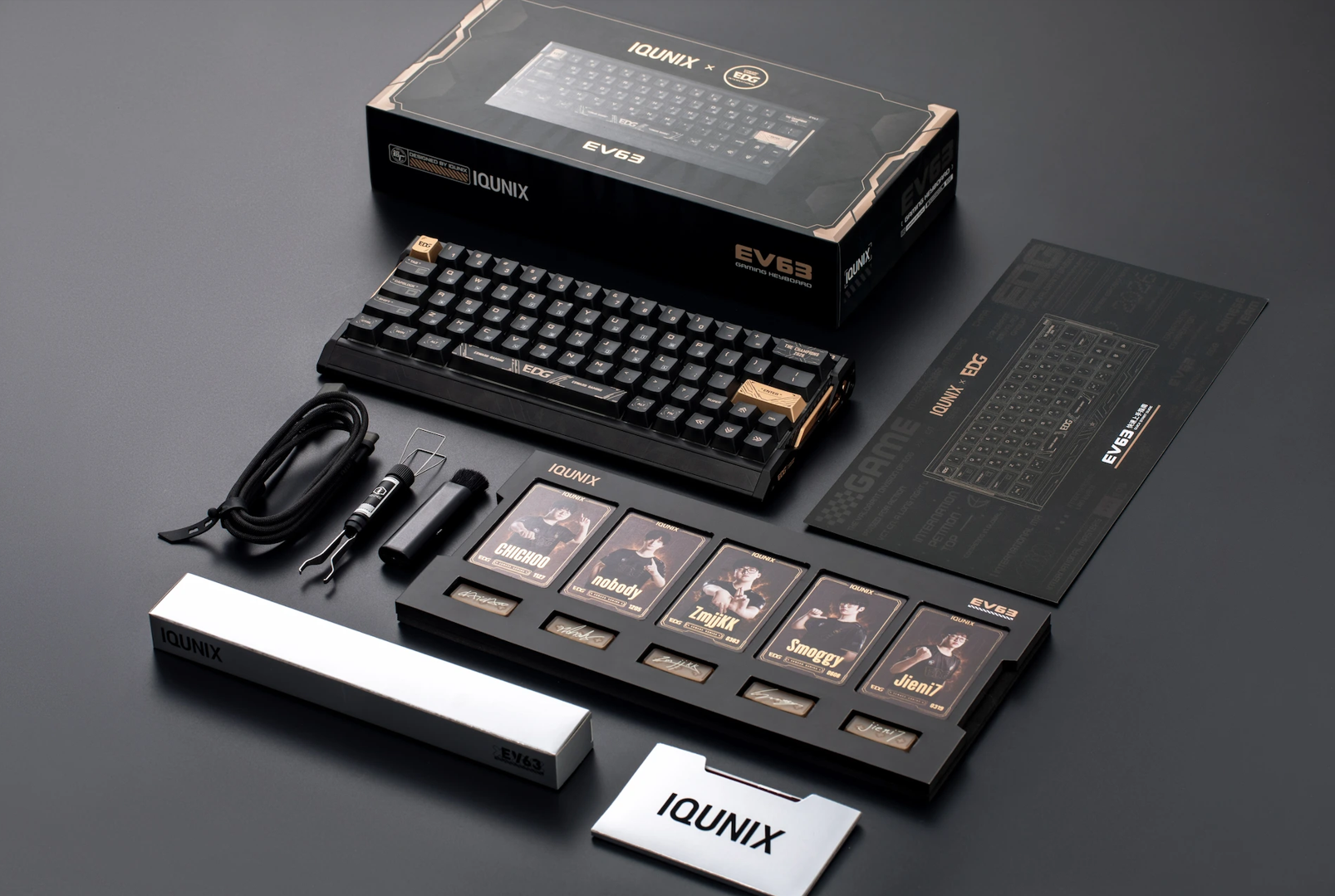 IQUNIX Umumkan Keyboard Gaming Esports EV63 EDG Edition 2 iqunix