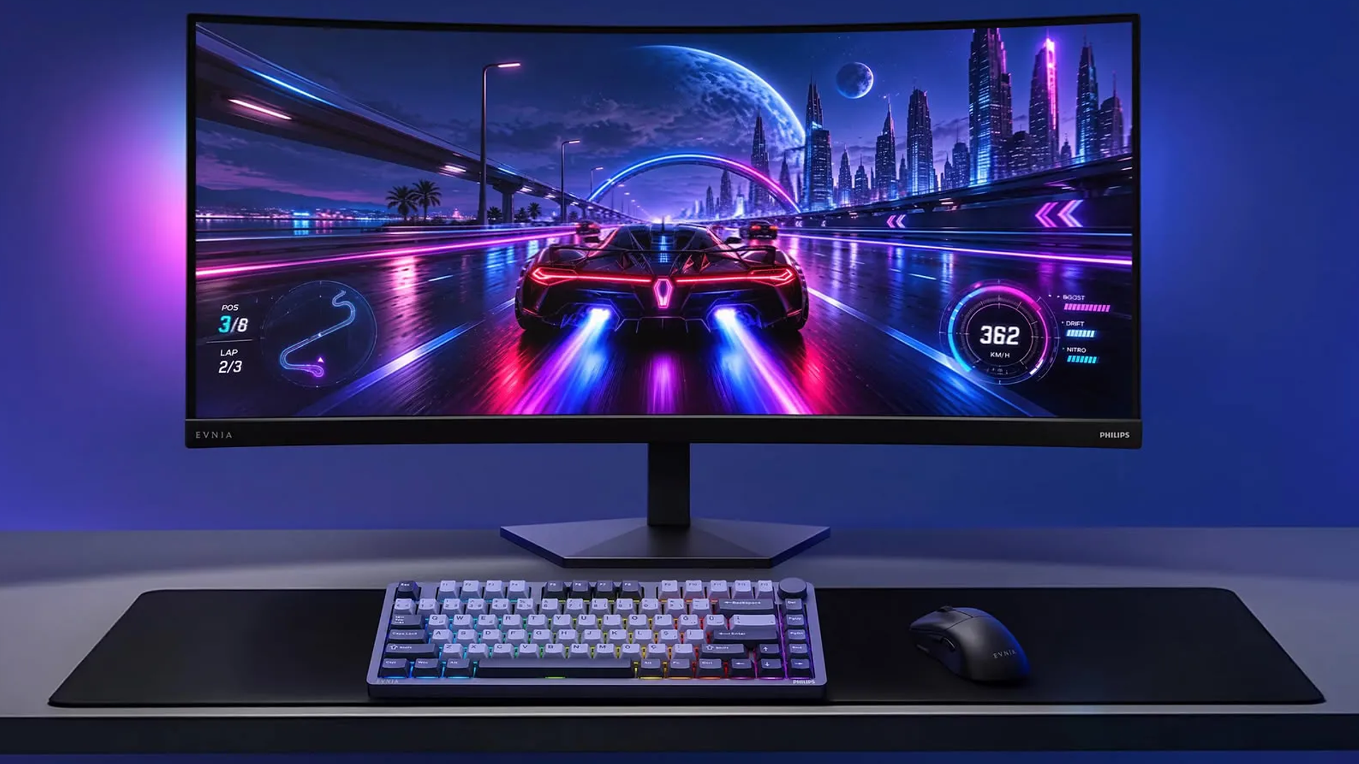 Philips Evnia 36M4C5500P Bawa Ultrawide 36 Inci & Refresh Rate 260Hz 1 Philips