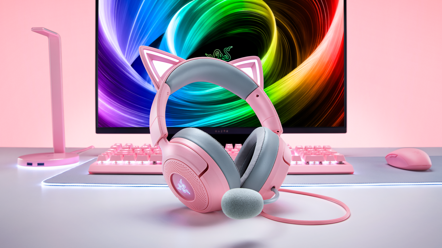 Razer Kraken Kitty V3 Hadirkan RGB Reaktif untuk Game Streamer