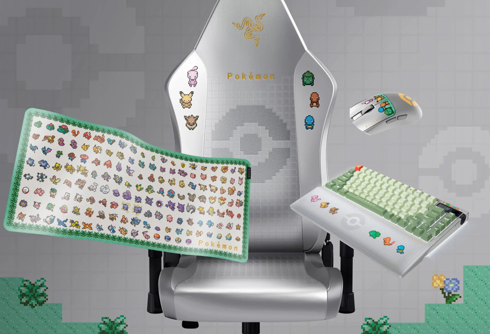Razer Hadirkan Lini Periferal Gaming Tematik Pokemon Pixel Art