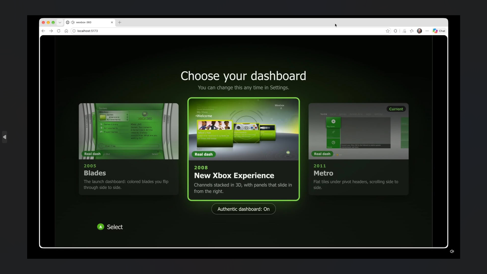 Xbox Labs Bangkitkan Dashboard Xbox 360 Blades di PC Browser 3 xbox labs
